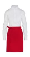 BRUSSELS - Short Bistro Apron with Pocket Piros