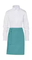 BRUSSELS Short Bistro Apron Caribbean Blue