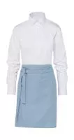 BRUSSELS Short Bistro Apron Sky Blue