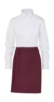 BRUSSELS Short Bistro Apron Burgundy