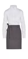 BRUSSELS - Short Recycled Bistro Apron with Pocket Szürke