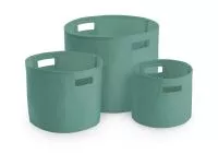 Canvas Storage Tubs Sage Green