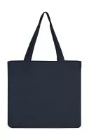 Canvas Wide Shopper LH Dark Blue