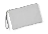 Canvas Wristlet Pouch Light Grey/Light Grey