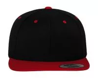 Classic Snapback 2-Tone Cap Black/Red