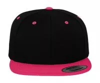 Classic Snapback 2-Tone Cap Black/Neon Pink