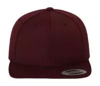 Classic Snapback Cap Maroon