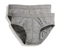 Classic Sport Brief 2 Pack Light Grey Marl