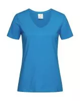 Classic-T V-Neck Women Ocean Blue