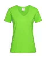 Classic-T V-Neck Women Kiwi Green