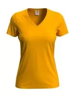 Classic-T V-Neck Women Sárga