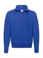 Classic Zip Neck Sweat Royal Blue