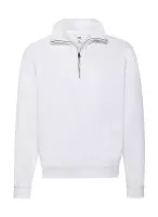 Classic Zip Neck Sweat Fehér