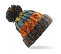 Corkscrew Pom Pom Beanie Retro Blues