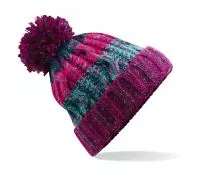 Corkscrew Pom Pom Beanie Winter Berries