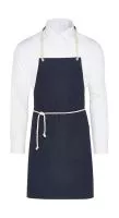 CORSICA - Cord Bib Apron with Pocket Navy