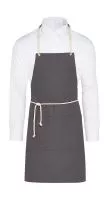 CORSICA - Cord Bib Apron with Pocket Szürke