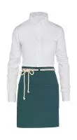 CORSICA - Cord Bistro Apron with Pocket Enamel Blue