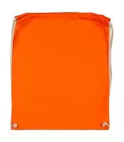 Cotton Drawstring Backpack Tangerine