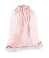 Cotton Gymsac Pastel Pink/White