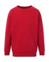 Crew Neck Sweatshirt Kids  Piros