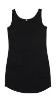 Curved Vest Dress Black