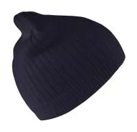 Delux Double Knit Cotton Beanie Hat Navy