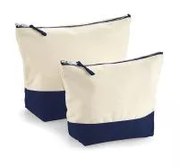 Dipped Base Canvas Accessory Bag Natural/Navy