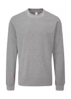 Essential Heavy Long Sleeve T Heather Grey Melange