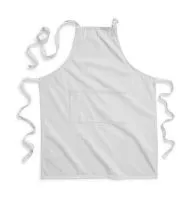 FairTrade Cotton Adult Craft Apron Light Grey