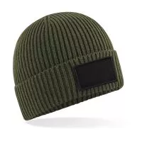 Fashion Patch Beanie Military Green/Black