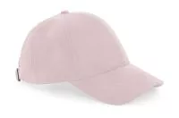 Faux Suede 6 Panel Cap Dusky Pink