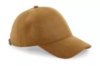 Faux Suede 6 Panel Cap Caramel