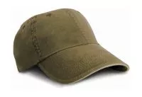 Fine Cotton Twill Cap Olive/Stone