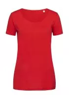 Finest Cotton-T Women Crimson Red