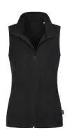 Fleece Vest Women Black Opal