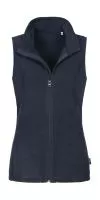 Fleece Vest Women Blue Midnight