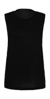 Flowy Scoop Muscle Tank Top Black