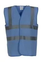 Fluo 2 Band+Brace Waistcoat Sky Blue