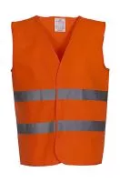 Fluo 2 Bands Waistcoat Fluo Orange