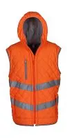 Fluo Kensington Hooded Gilet  Fluo Orange