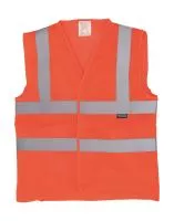 Fluo Open Mesh Waistcoat Fluo Orange