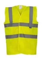 Fluo Open Mesh Waistcoat Fluo Yellow