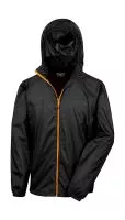 HDIi Quest Lightweight Stowable Jacket Black/Orange