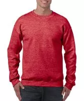 Heavy Blend Adult Crewneck Sweat Heather Sport Scarlet Red