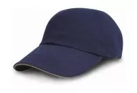 Heavy Cotton Drill Cap Navy/Putty