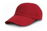 Heavy Cotton Drill Cap Red/Black