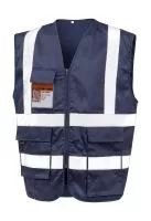 Heavy Duty Polycotton Security Vest Navy