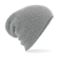 Heavy Gauge Slouch Beanie Heather Grey