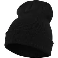 Heavyweight Long Beanie Black